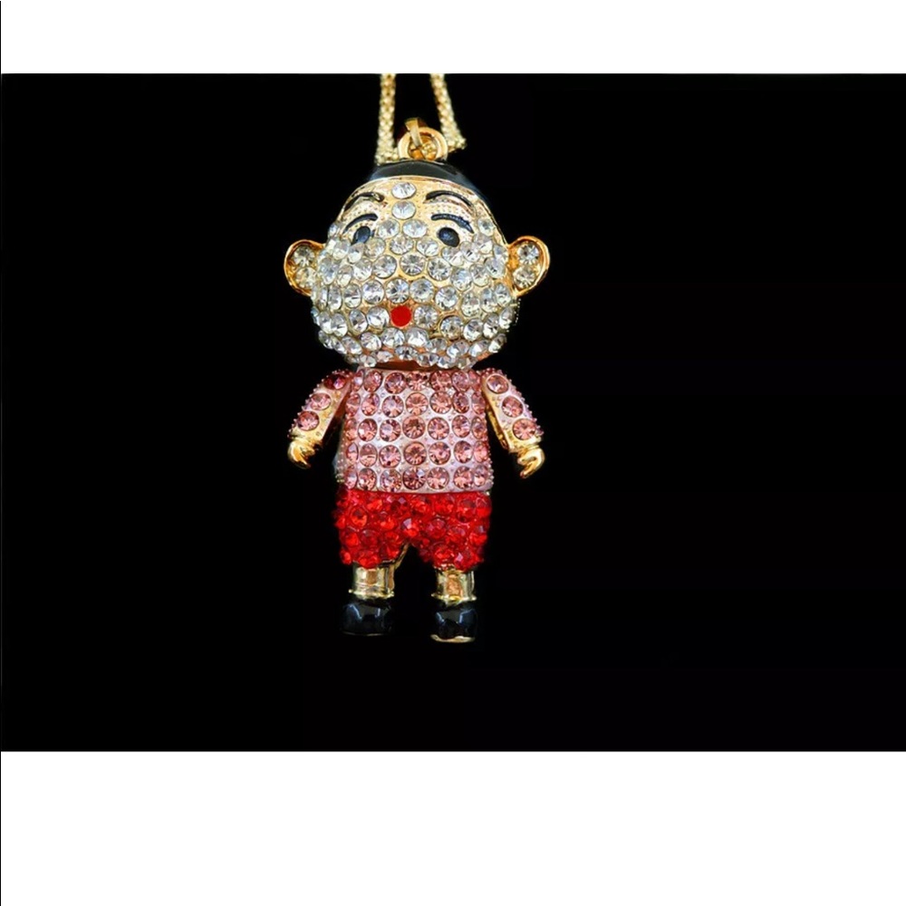 Cartoon Boy Necklace (Moveable Parts)
